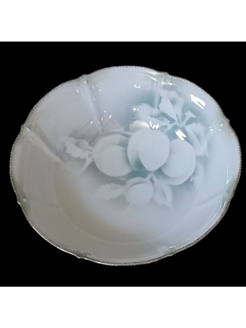 Rare Vintage Lustreware German Porcelain Fruit Bowl Muster Geschutzt Germany